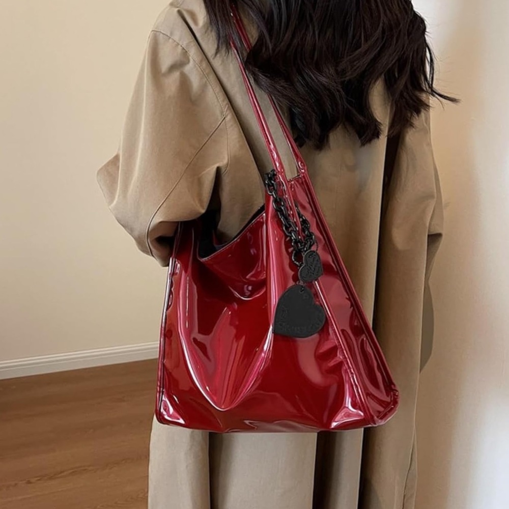 Red Glossy Tote